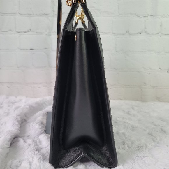 Michael Kors Whitney Quilted Small Chain Shoulder Tote Black Leather - Picture 8 of 16